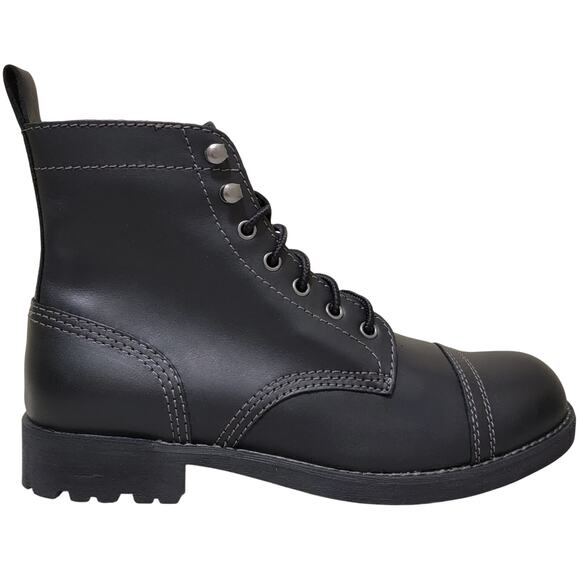 Eastland Men Jayce Cap Toe Combat Ankle Boots Size US 9M Black Leather main image 5